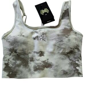 Darc Sport Wolves Pyramid V2 Seamless Valencourt Sports Bra Stone Ghost Clouds S